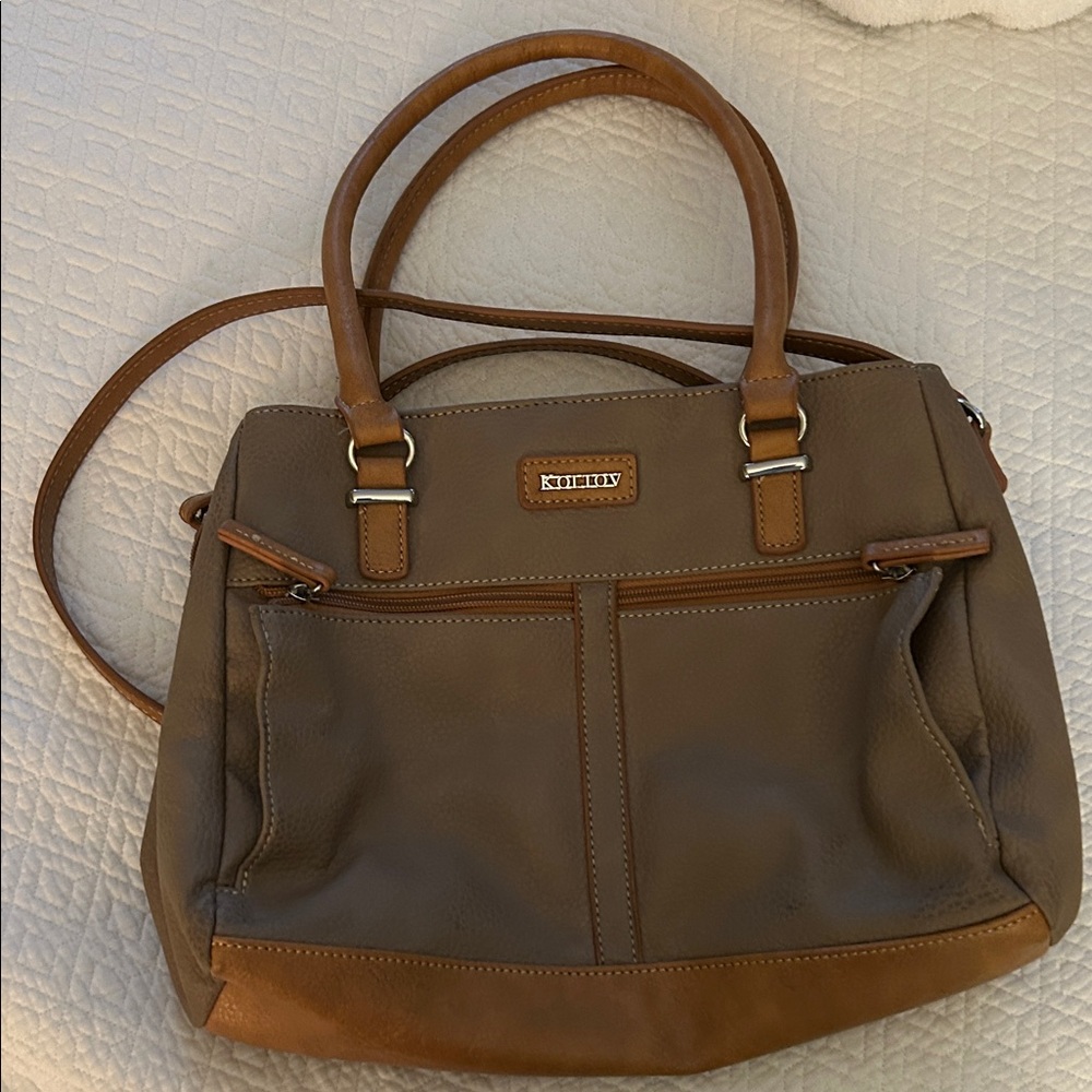 KOLTOV Dual-Tone Shoulder Bag